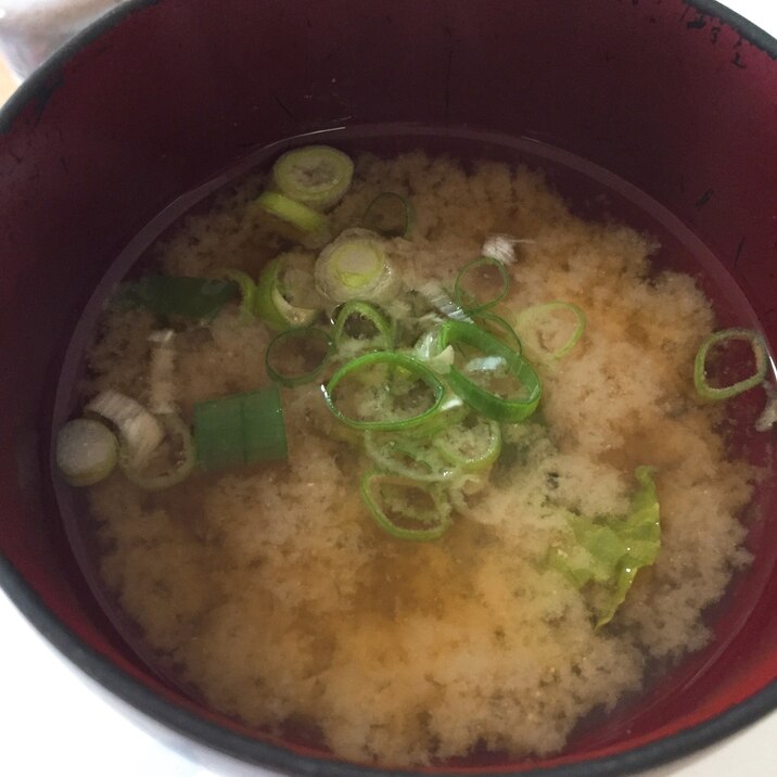 白菜の味噌汁